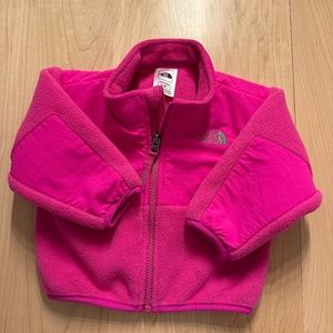 Baby Girl North Face Pink Fleece Denali Jacket 3-6 months